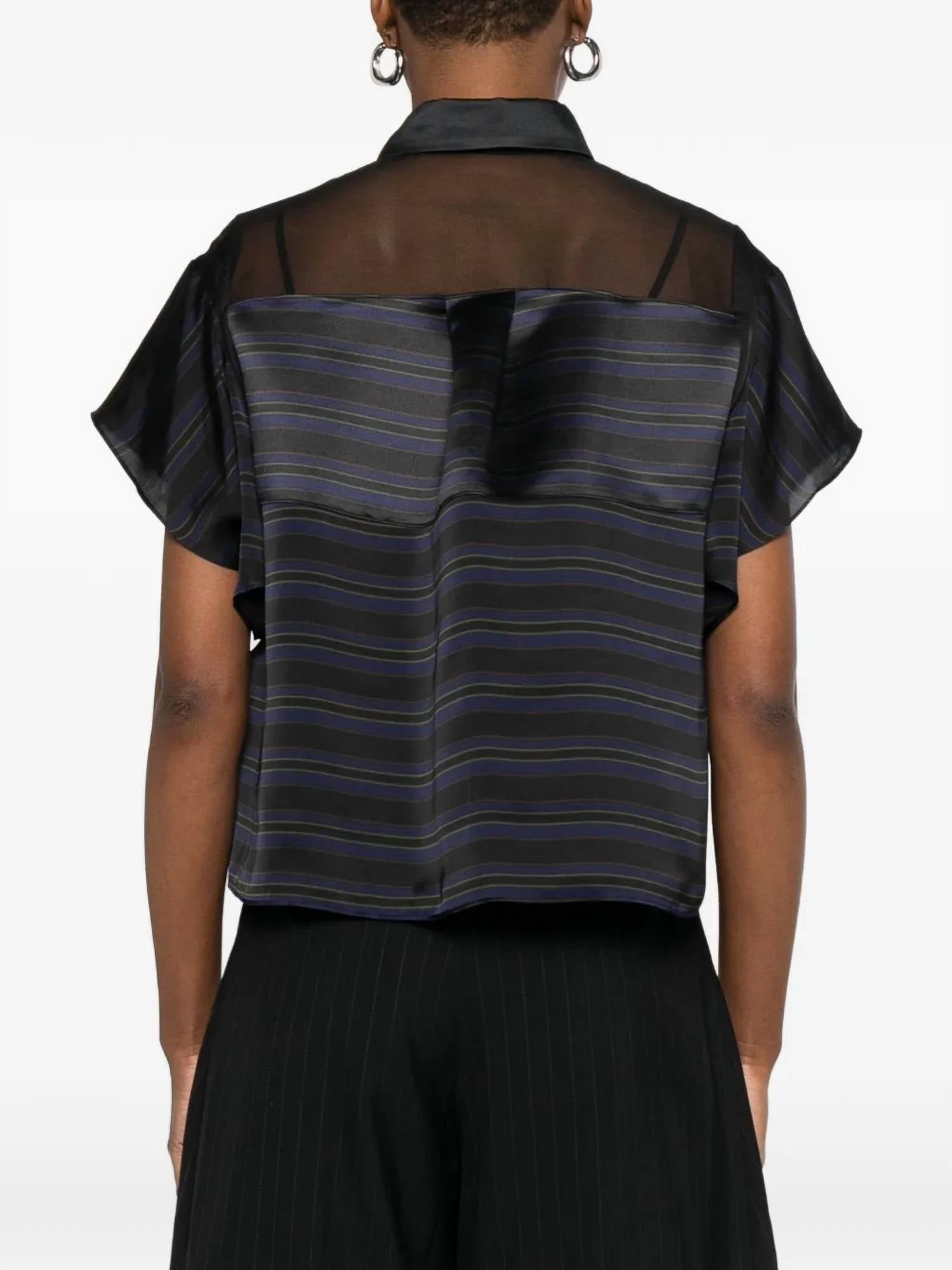 Sacai - Sheer Panel Blouse