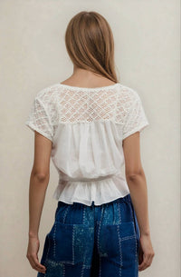 Free People - Gemma Embroidered Top