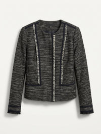 Vince - Fringe Trim Boucle Jacket