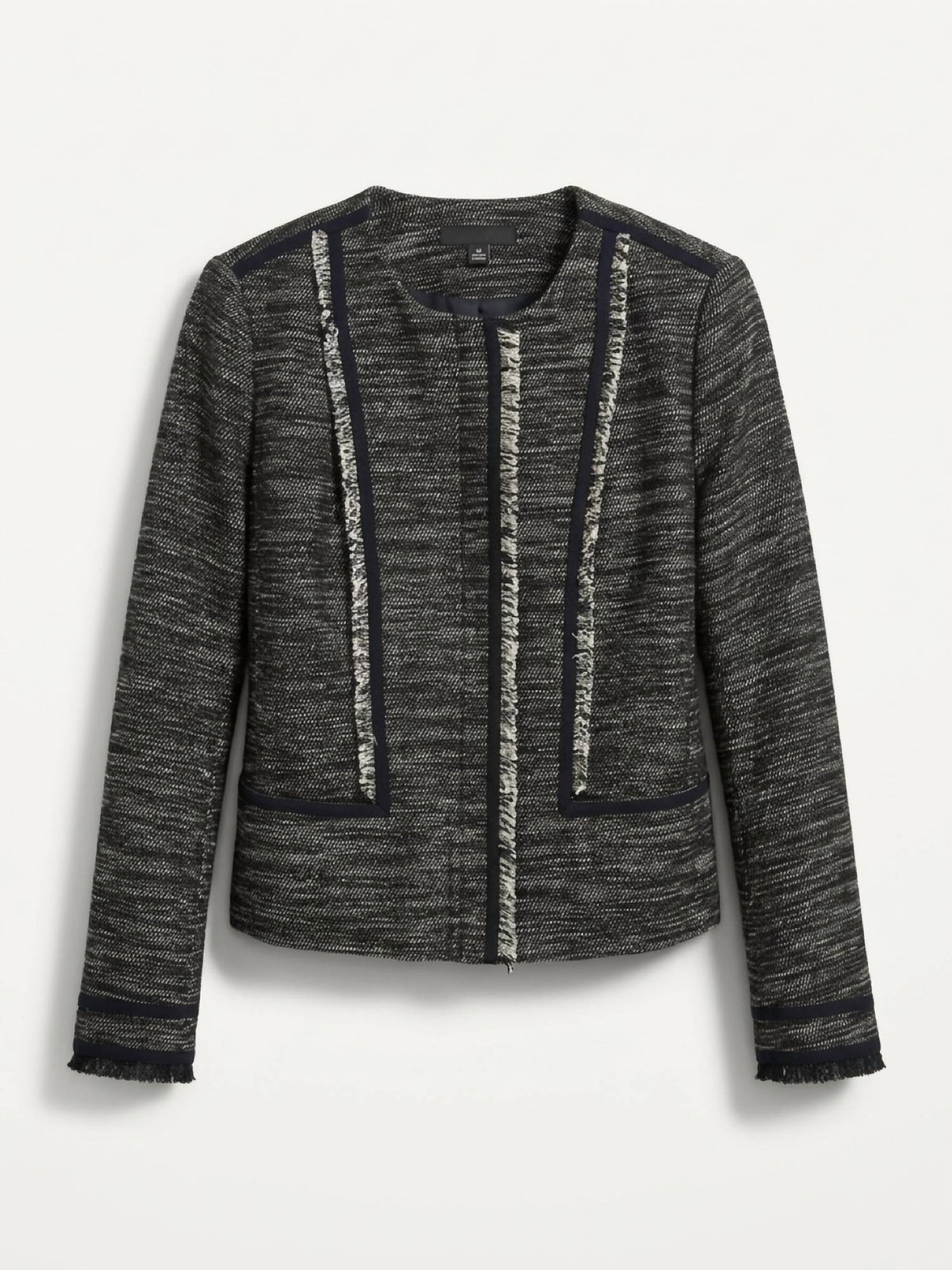 Vince - Fringe Trim Boucle Jacket