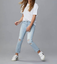 Dl1961 - Kids' - Harper Ross Distressed Straight Stretch Jeans