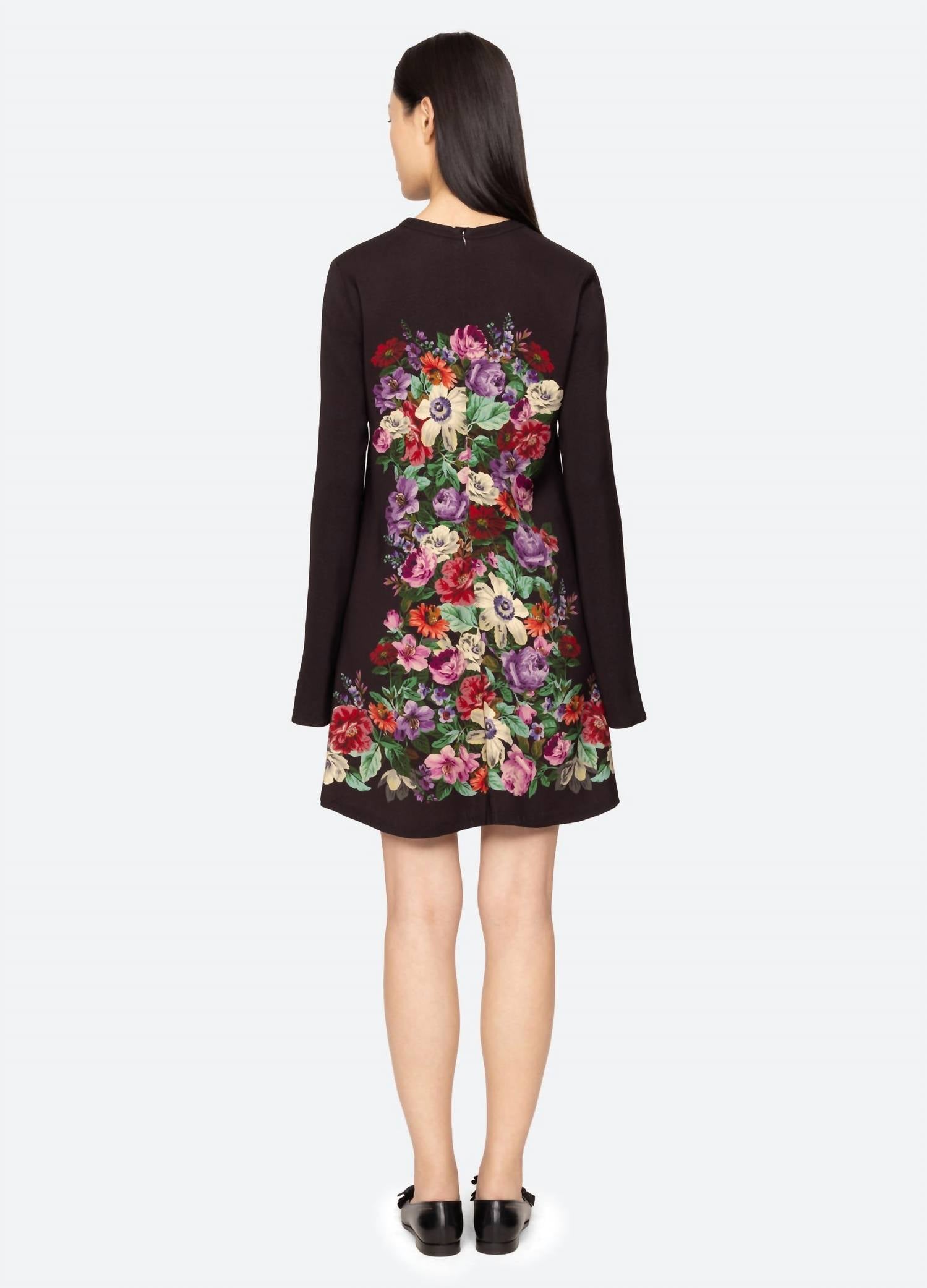 Sea - Viktoria Print Long Sleeve Mini Dress