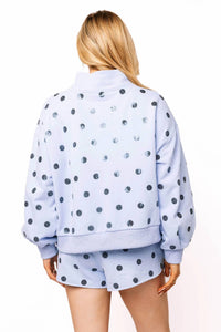 Queen Of Sparkles - Polka Dot Card Logo Sweatshirt