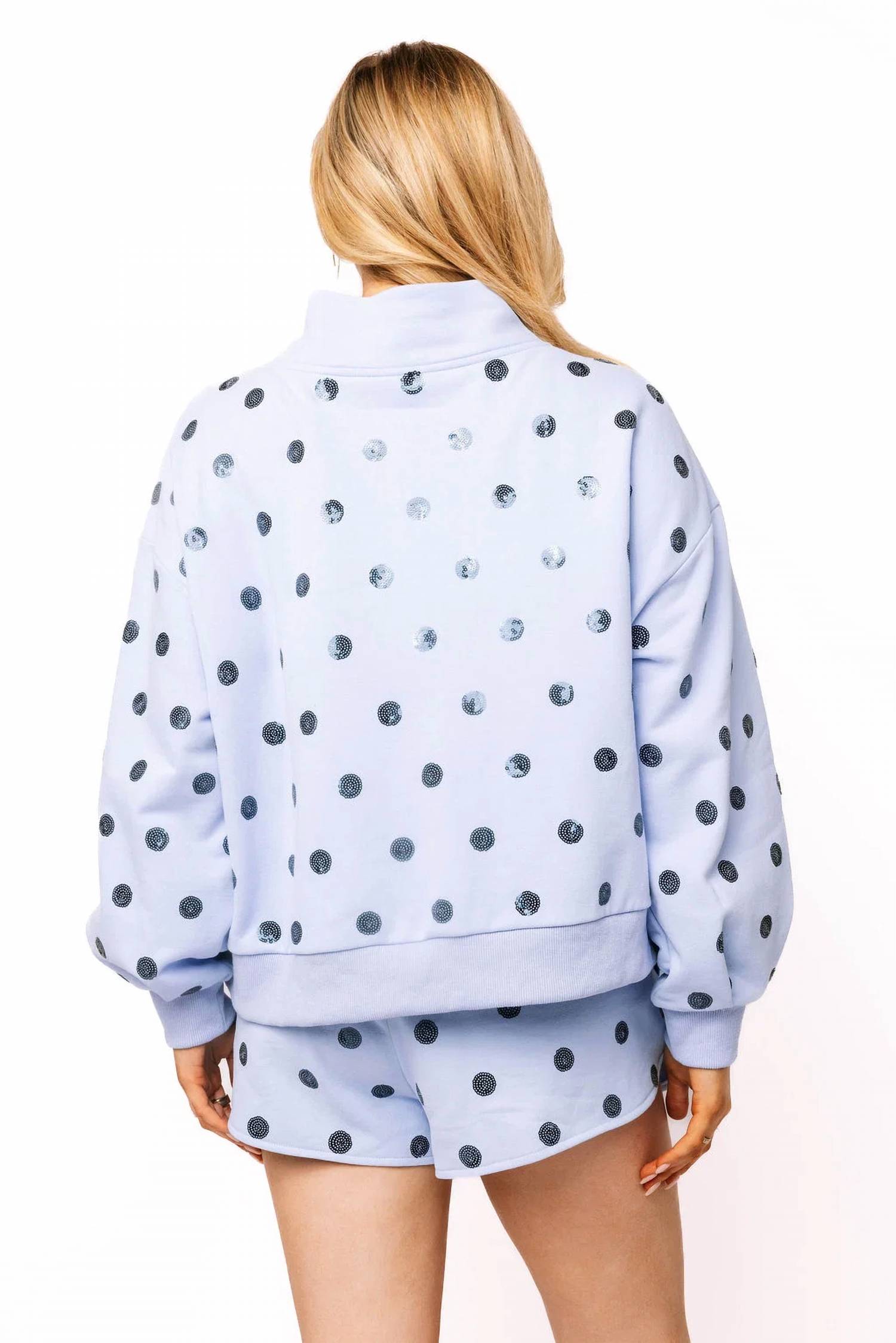 Queen Of Sparkles - Polka Dot Card Logo Sweatshirt