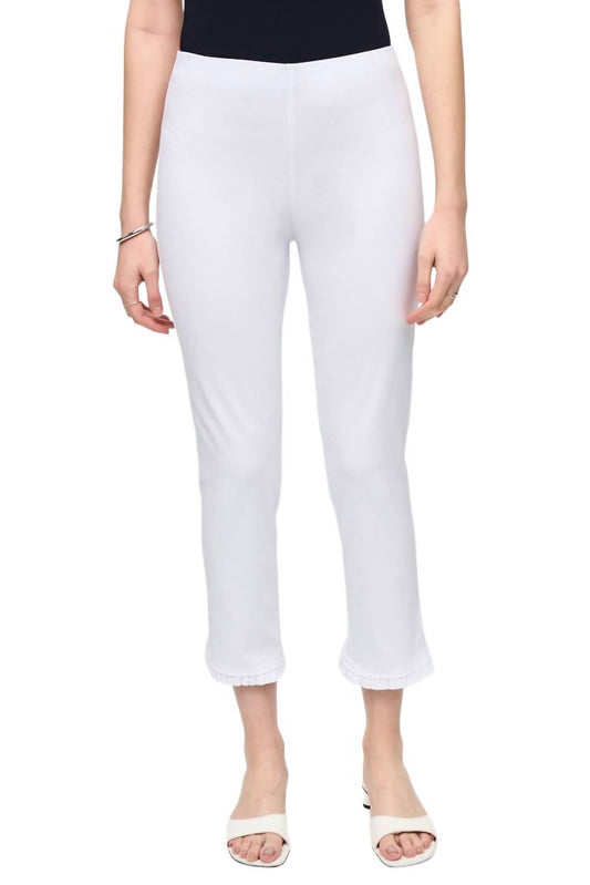 Joseph Ribkoff - Crop Pants with Ruffles