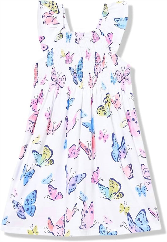 Hatley - Girls' Soft Butterflies Smocked Dress