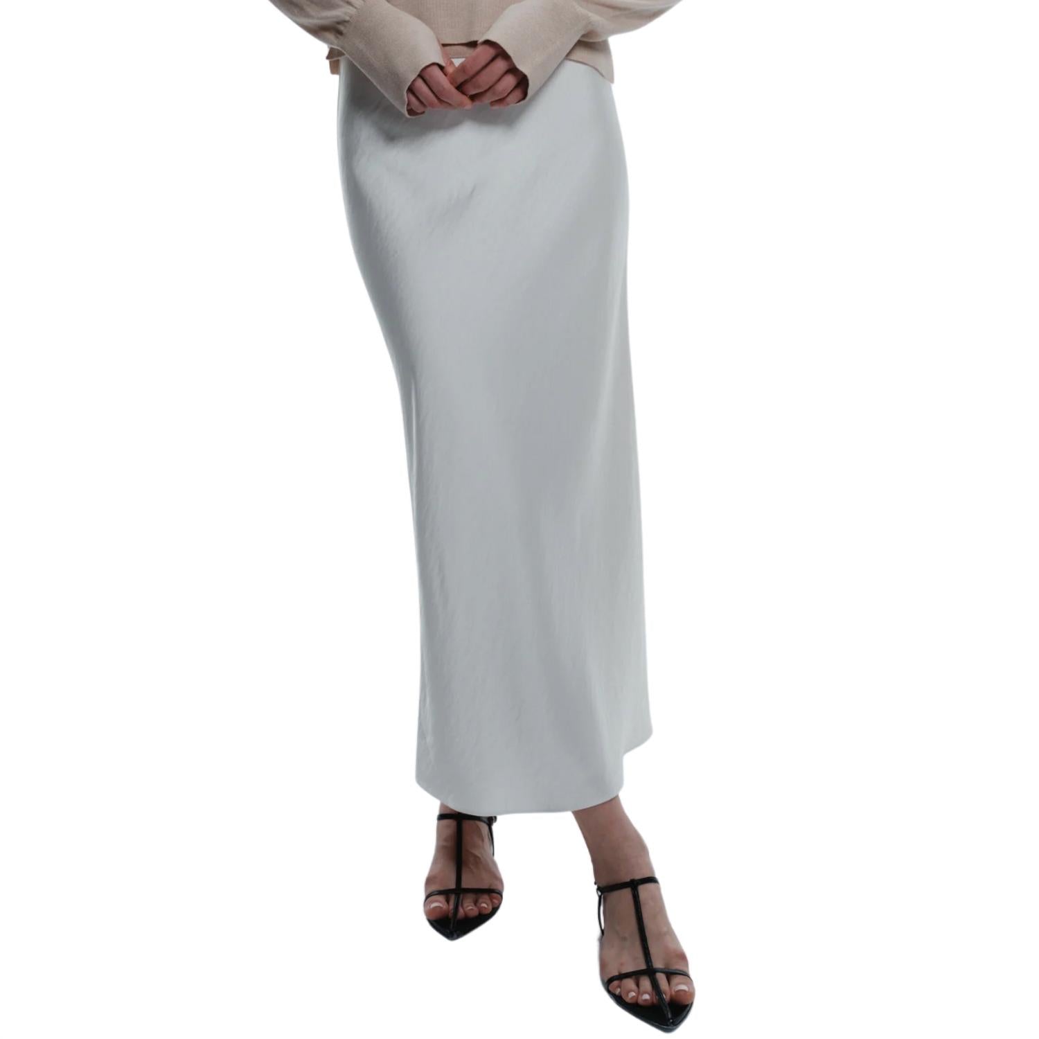 Saint Art - Talia Charmeuse Midi Skirt