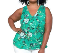 Daniel Rainn - Floral Crochet Lace Sleeveless Blouse