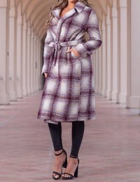 Little Secret Of Mine - Plaid Tweed Coat