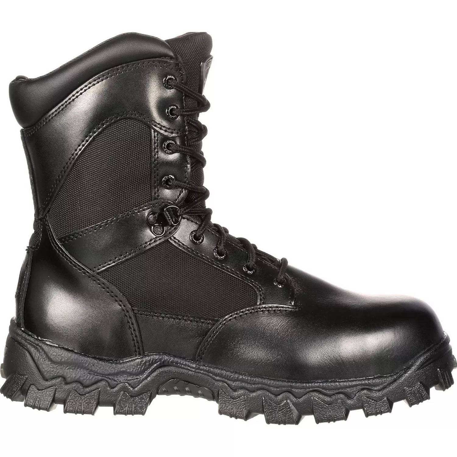 Rocky Men's Alpha Force Waterproof Ankle Lace-up Boots in black - men's boots