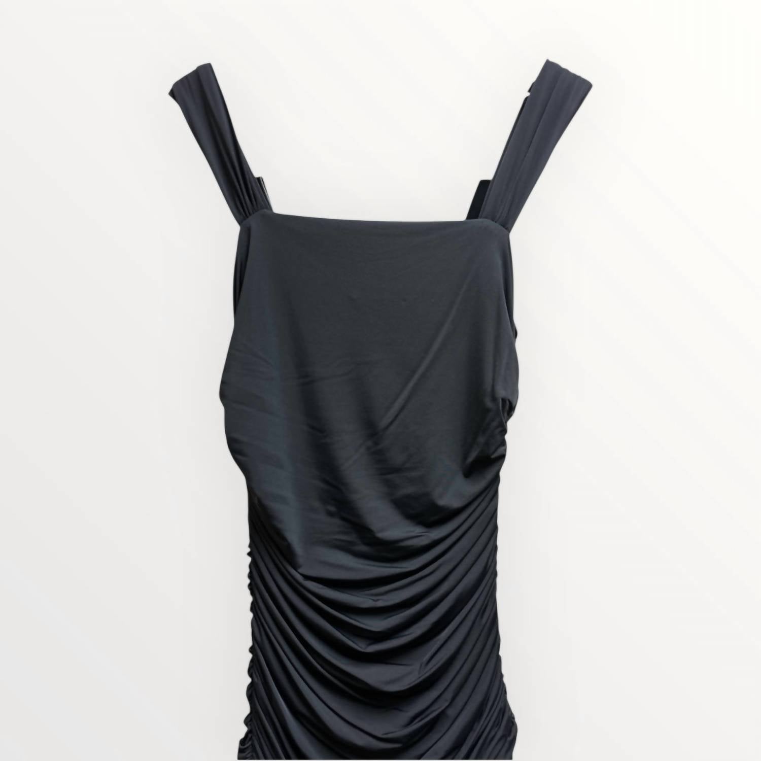 Art & Love Usa - Sleeveless Solid Ruched Maxi Dress