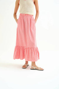 Compania Fantastica - Gingham Maxi Skirt