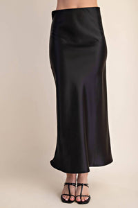 Glam - Satin Midi Skirt