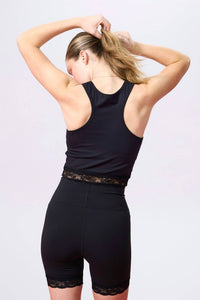 Terez - Lace Trim Crop Top