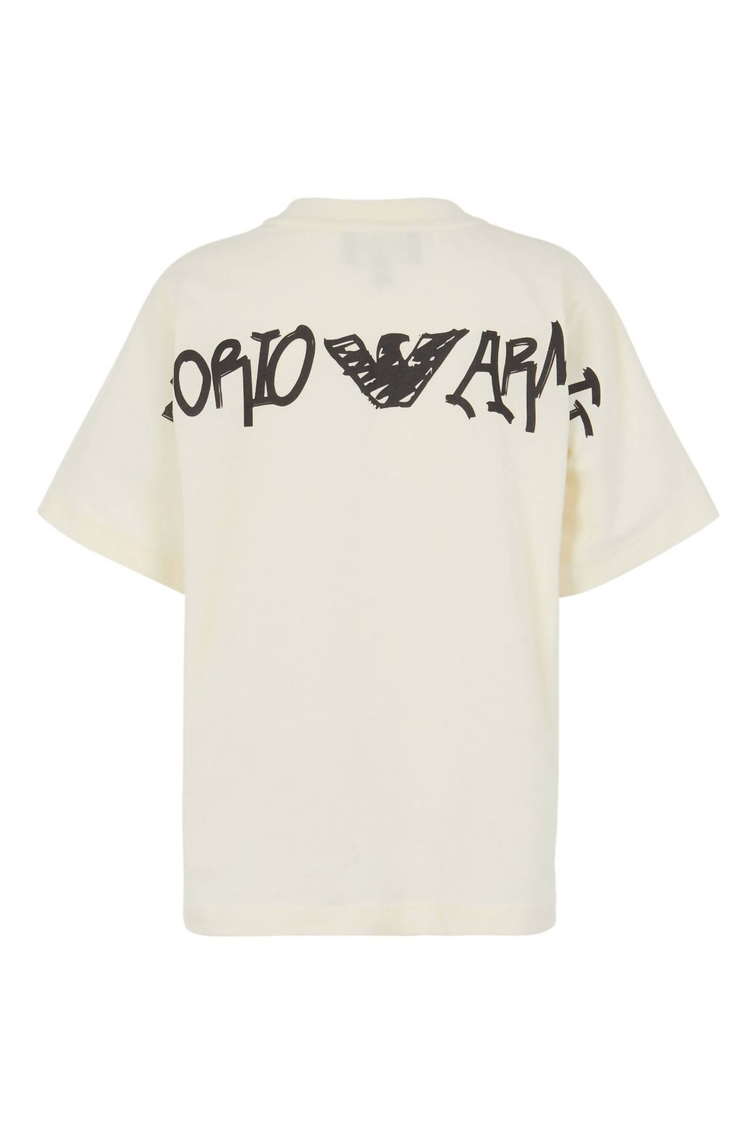 Armani - Boys Short Sleeve Graffiti Back Tshirt