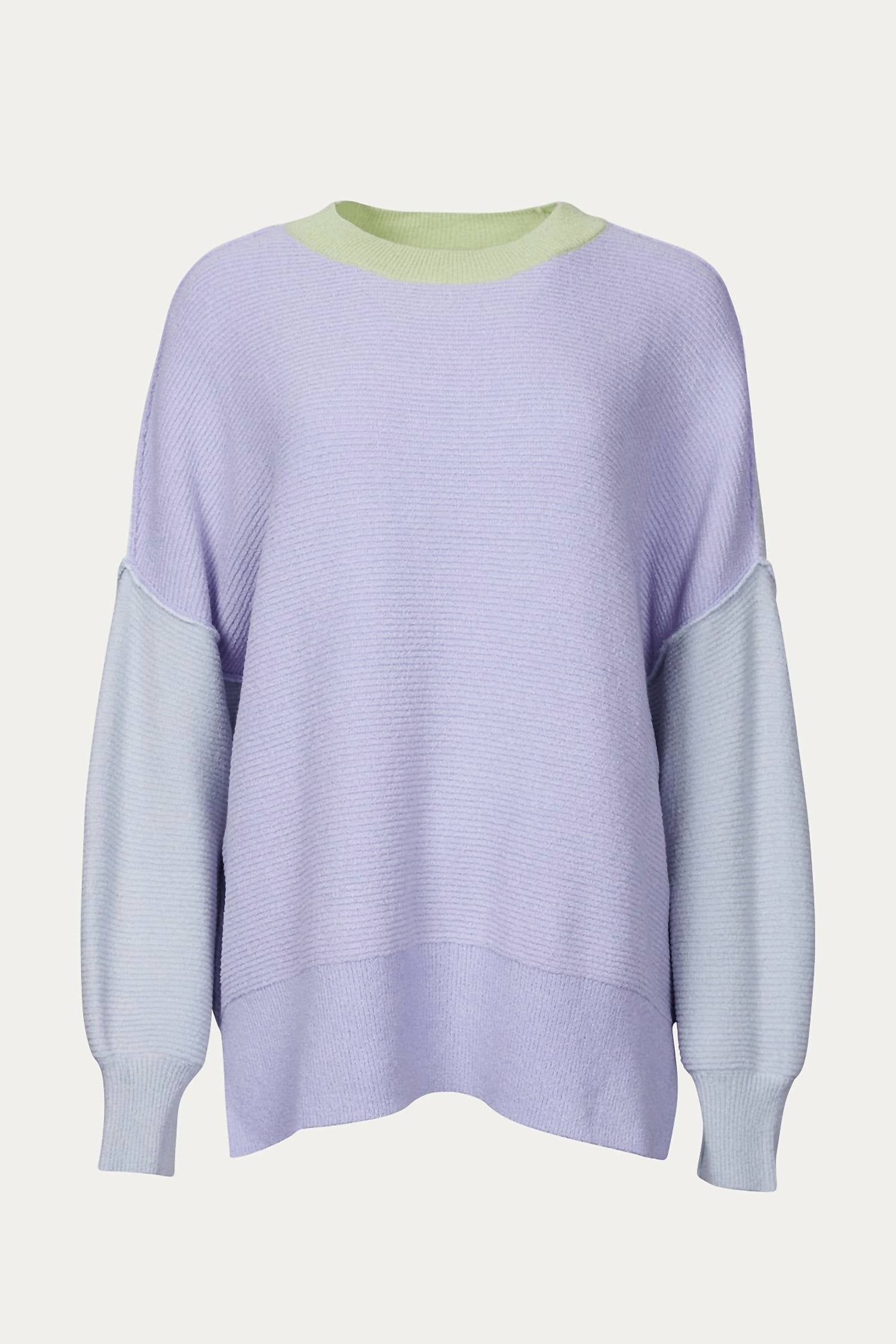 OVERSIZED OTTOMAN COLORBLOCK SWEATER