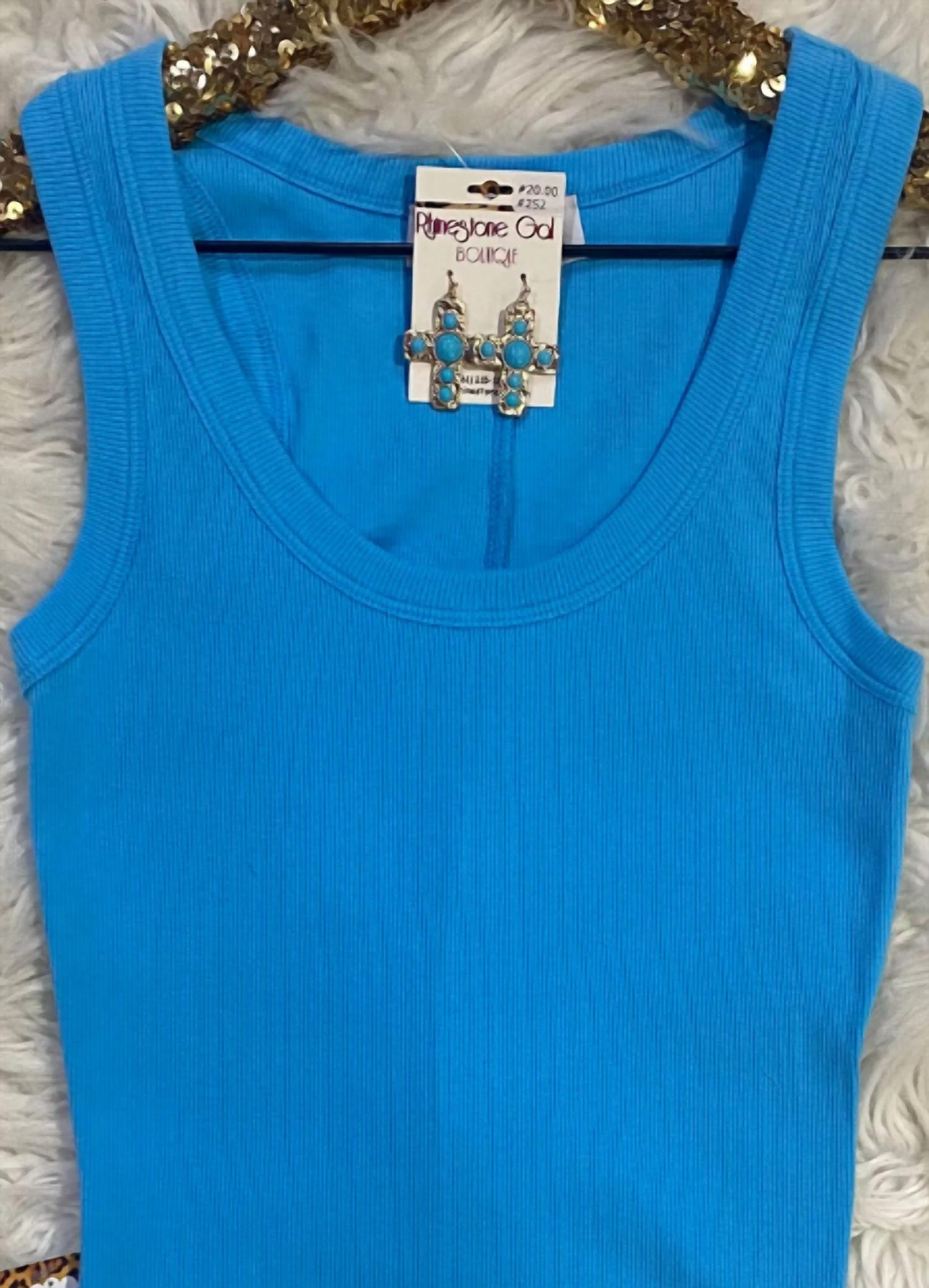 Double Zero - Women's Ribbed Scoop Neck Tank