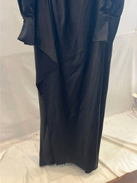 Xscape - Satin Off Shoulder Long Sleeve Maxi Dress