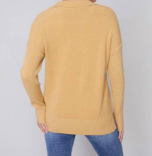 Charlie B - Collared V-Neck Sweater