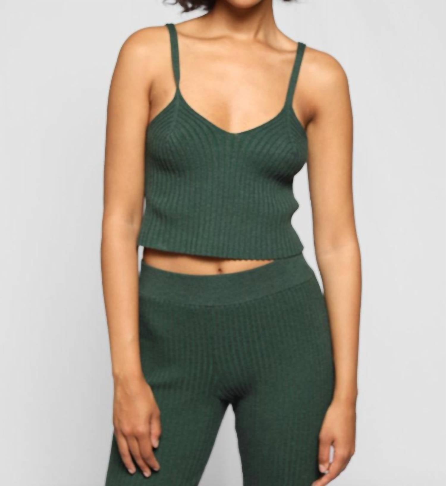 Blended Knit Corset Tank