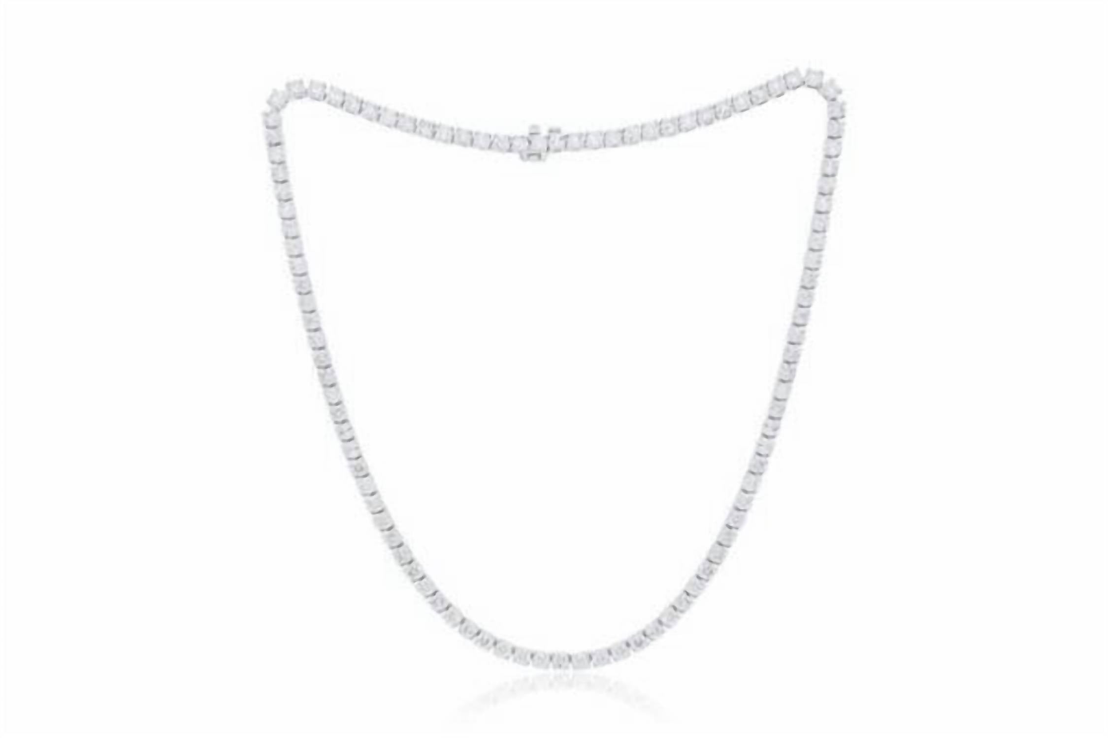 Diana M Jewels - 5.45 Cts Lab Grown Diamond Tennis Necklace