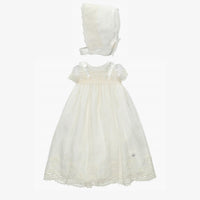 Martin Aranda - Girl's Lace Gown With Tulle Bow