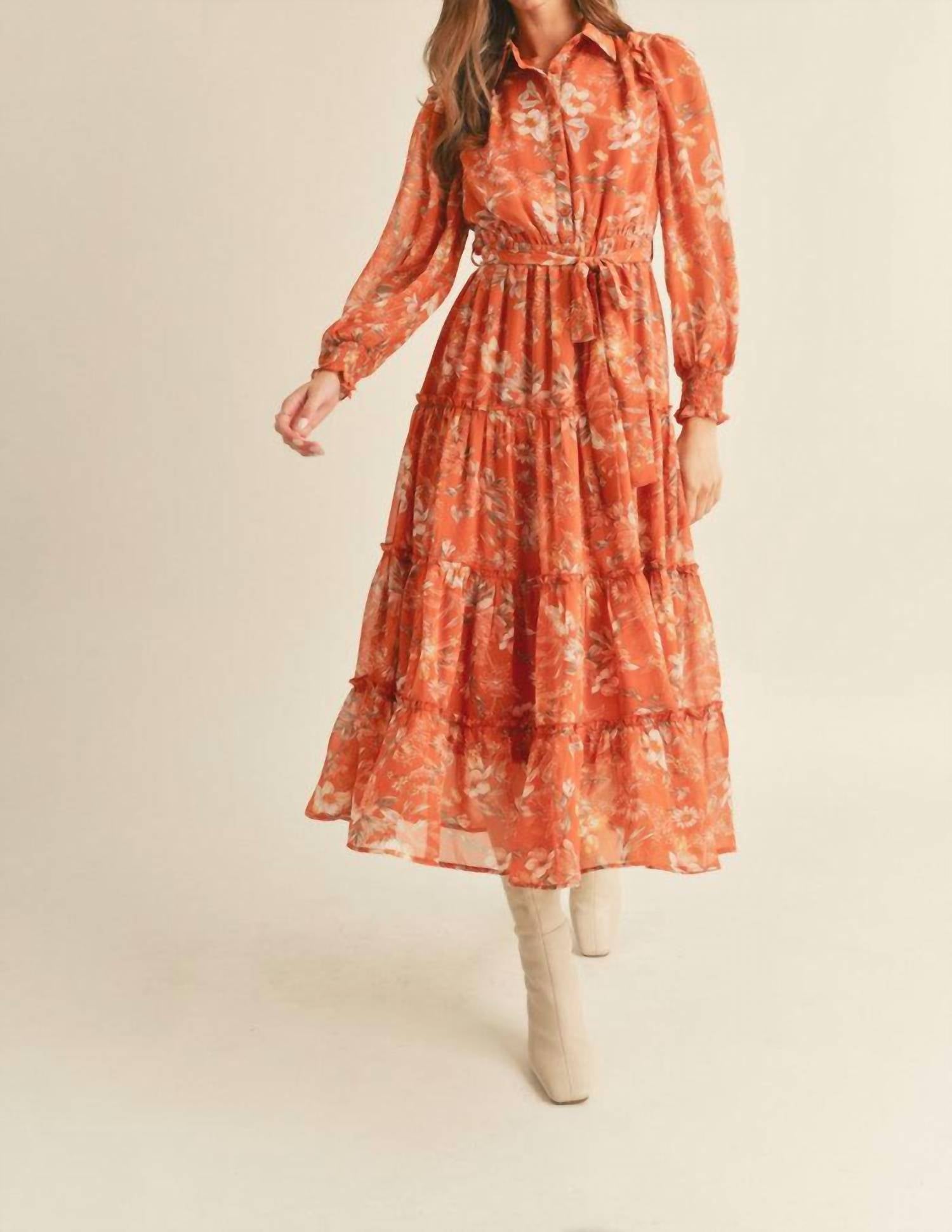 &Merci - Tiered Midi Dress