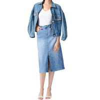Joseph Ribkoff - Knee-length Denim Skirt