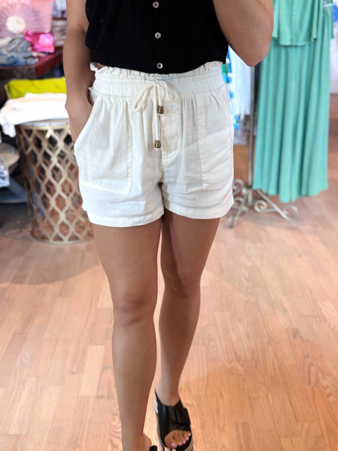 Another Love - Audra Elastic Waist Shorts