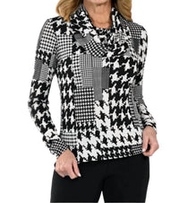 Frank Lyman - Knit Cowl Neck Long Sleeve Top