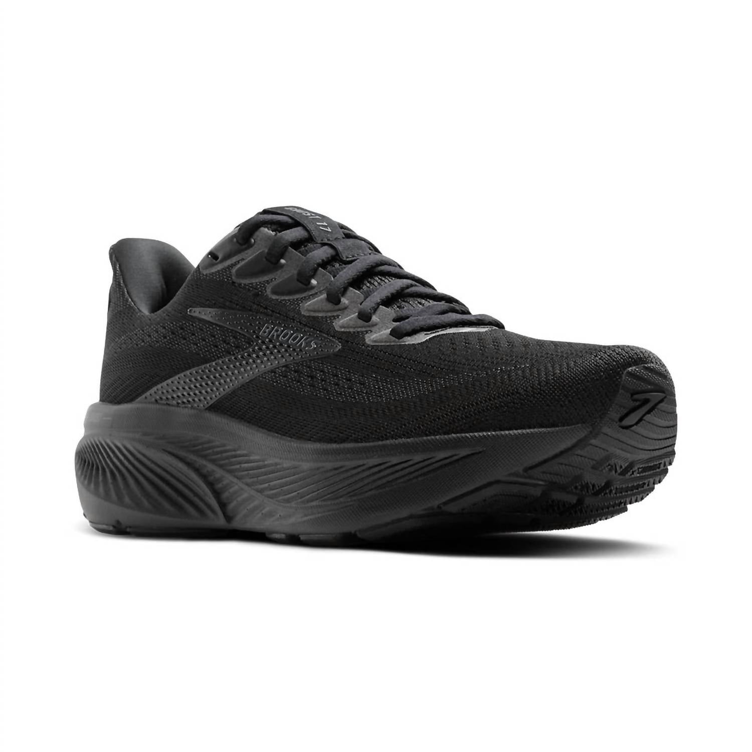 BROOKS Men's Ghost 17 Running Shoe in black black ebony - men's shoe