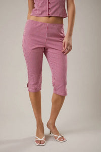 Le Lis - Eden Gingham Capri Pants