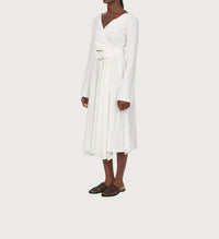 Salvatore Ferragamo - Women's Cross Over Midi Dress