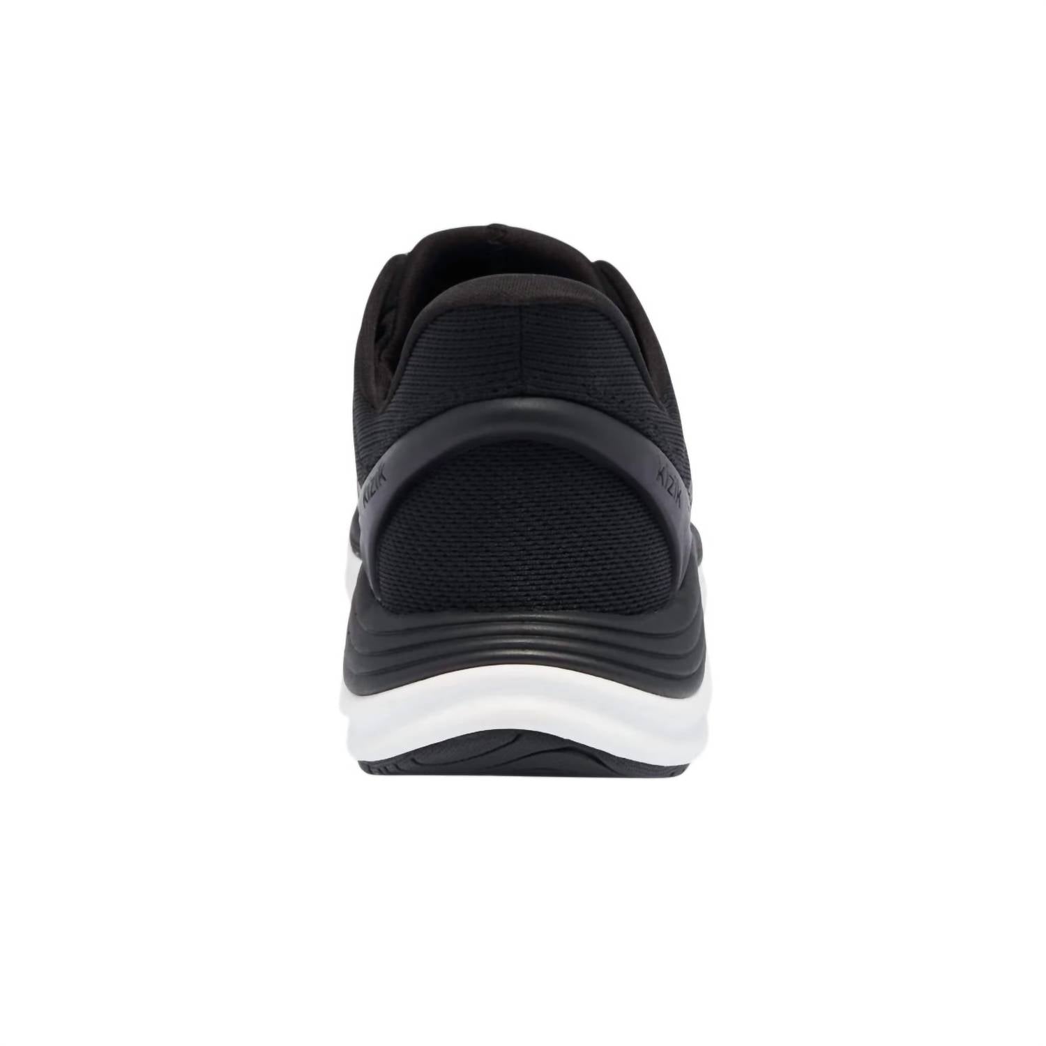 kizik Men's London Comfort Sneakers in black - men's sneaker - alternate view