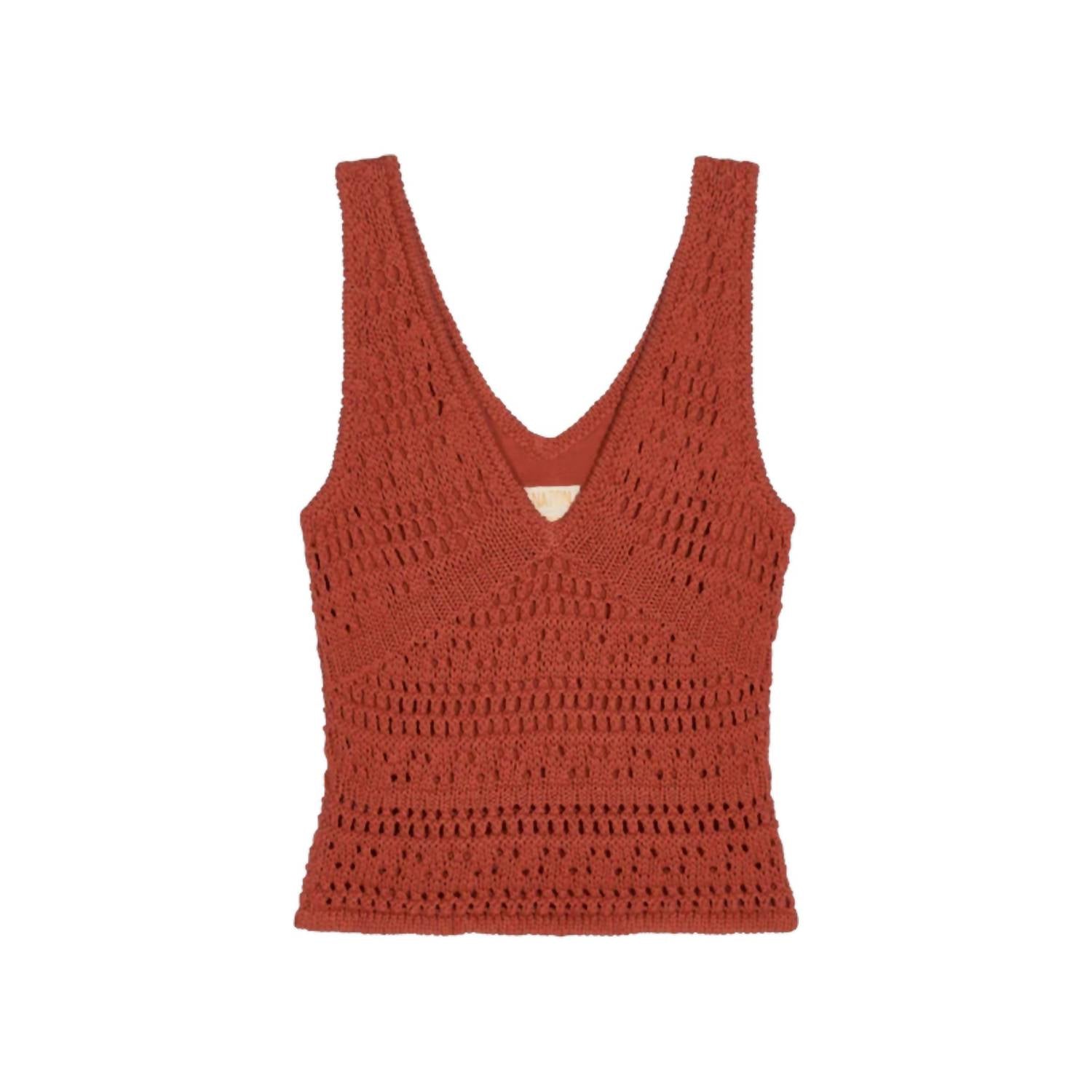 Nation Ltd - Adriana Crochet Knit Tank