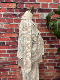 Isle Women's Savanna Breeze Jacket in zebra - women's jacket - view 4