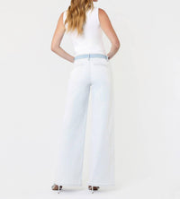 Vervet By Flying Monkey - Contrast Waistband Stripe Jean