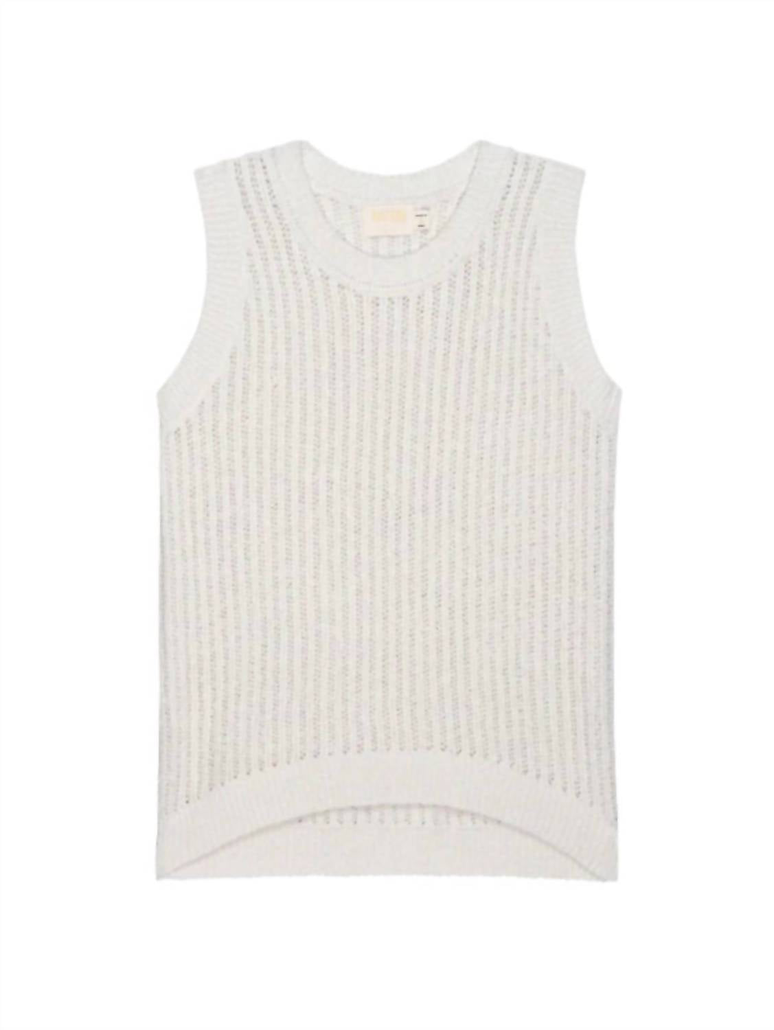 Nation LTD Elliana Pullover Vest in porcelain - women's jacket - view 4
