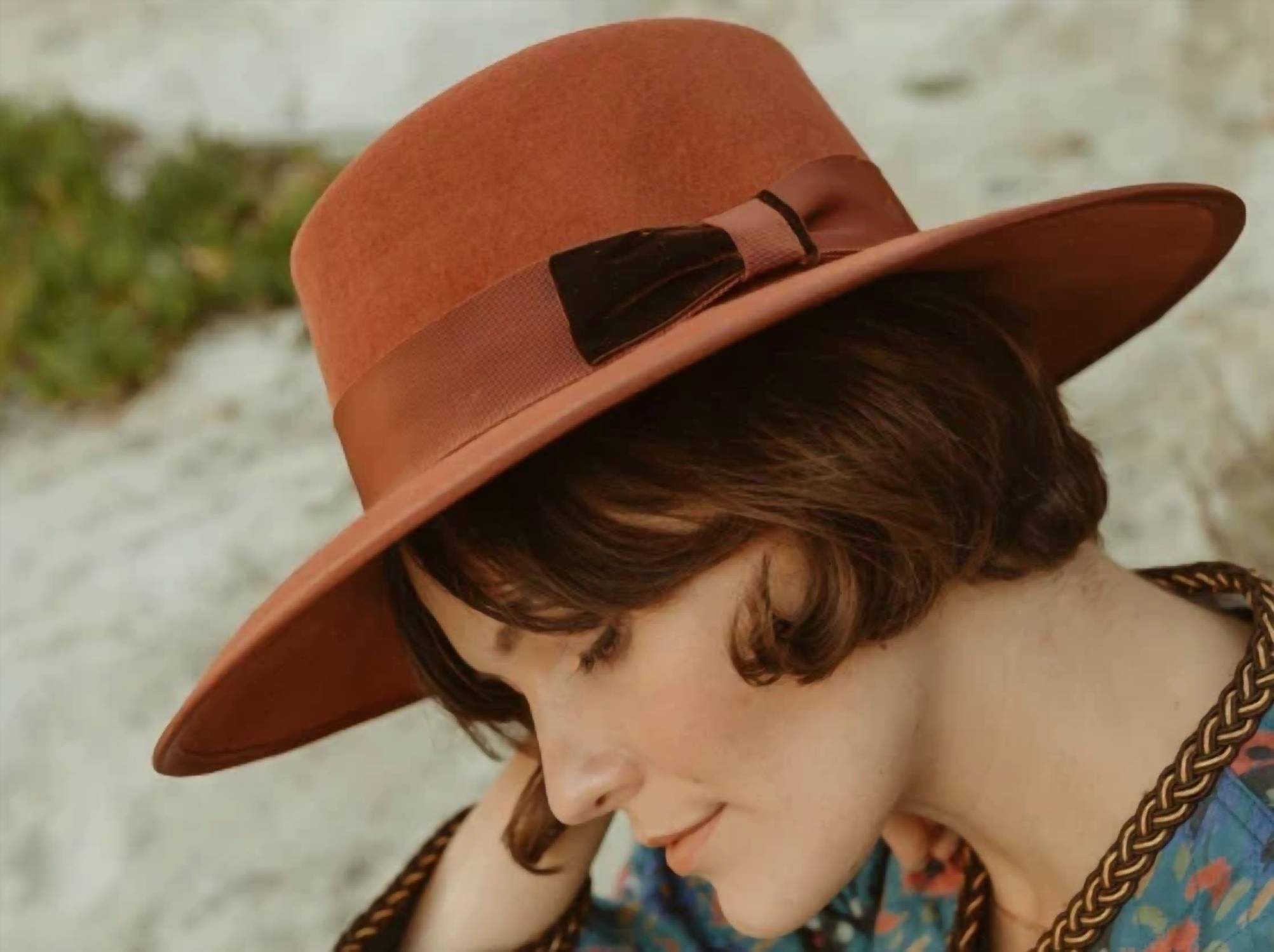 Freya - Women's Wool Velvet Bow Hat
