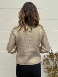 Lalavon - Hallie Coated Cardigan