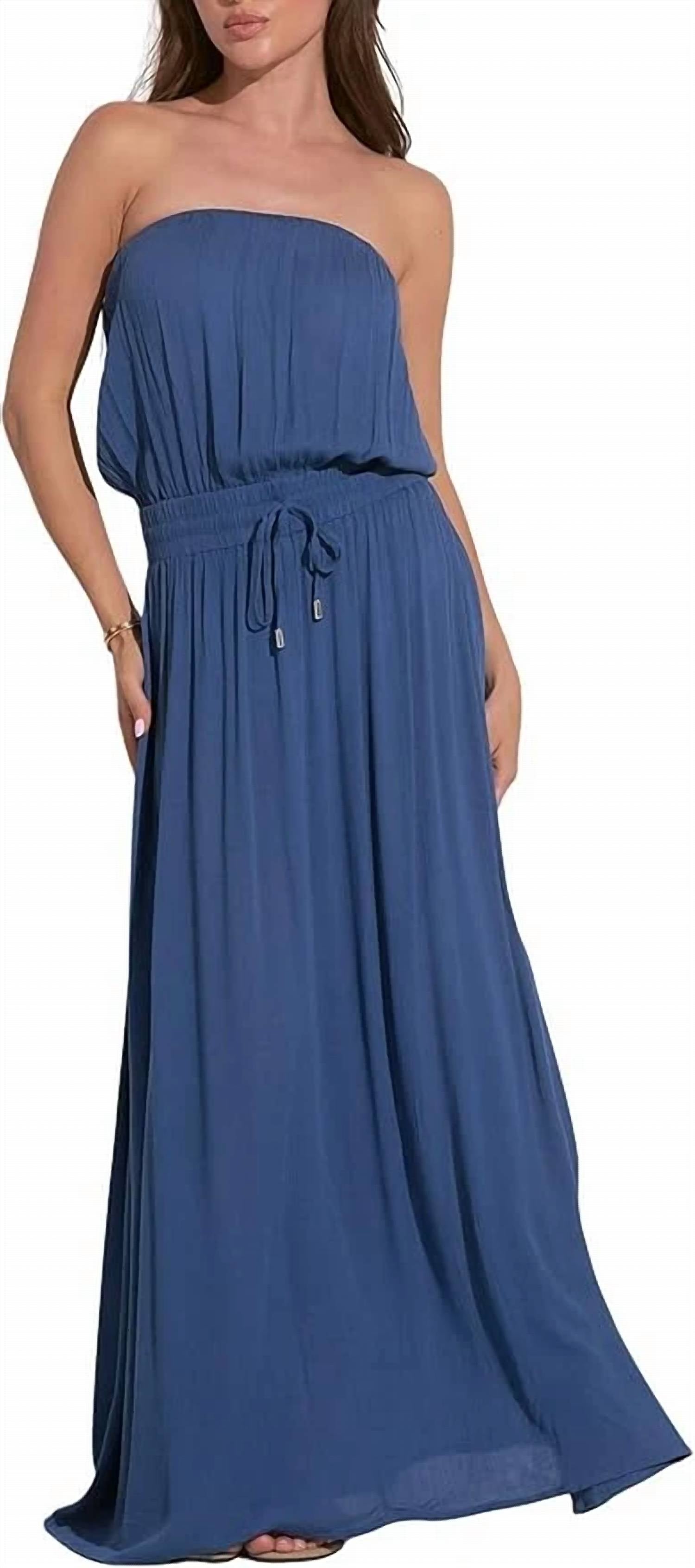 Elan - Strapless Smock Maxi Dress