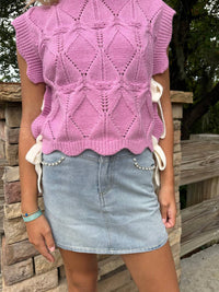 Cloud Ten - Always Pearl Denim Mini Skirt