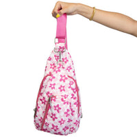 Katydid - Women's Flower Groovy Checkered Sling Bag