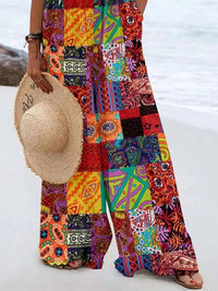 Trendsi - Full Size Floral Wide-Leg Overalls Plus Size