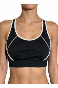 Bandier - Center Stage Contrast Seam Bra