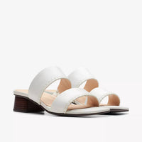 Clarks Women's Serina35 Mule Sandal in off white - women's sandal