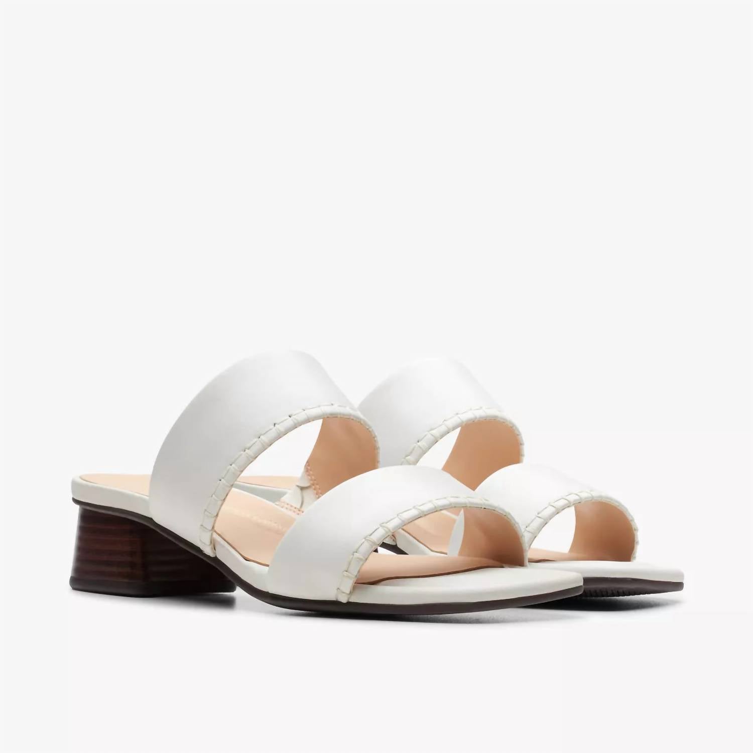 Clarks Women's Serina35 Mule Sandal in off white - women's sandal