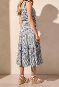 Tribal - Printed V Neck Dress