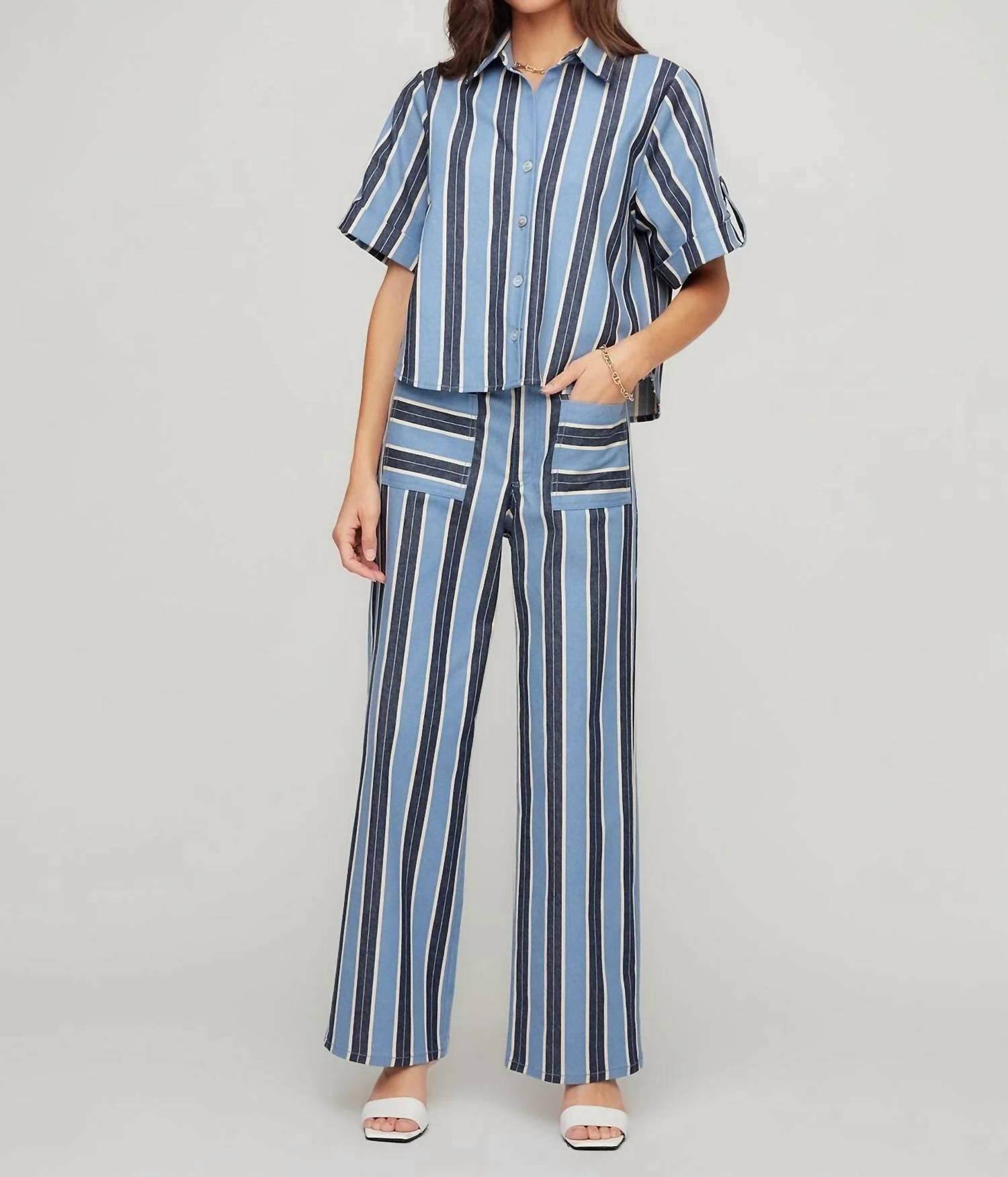 Fifteen Twenty - Kay Cuffed Sleeve Shirt