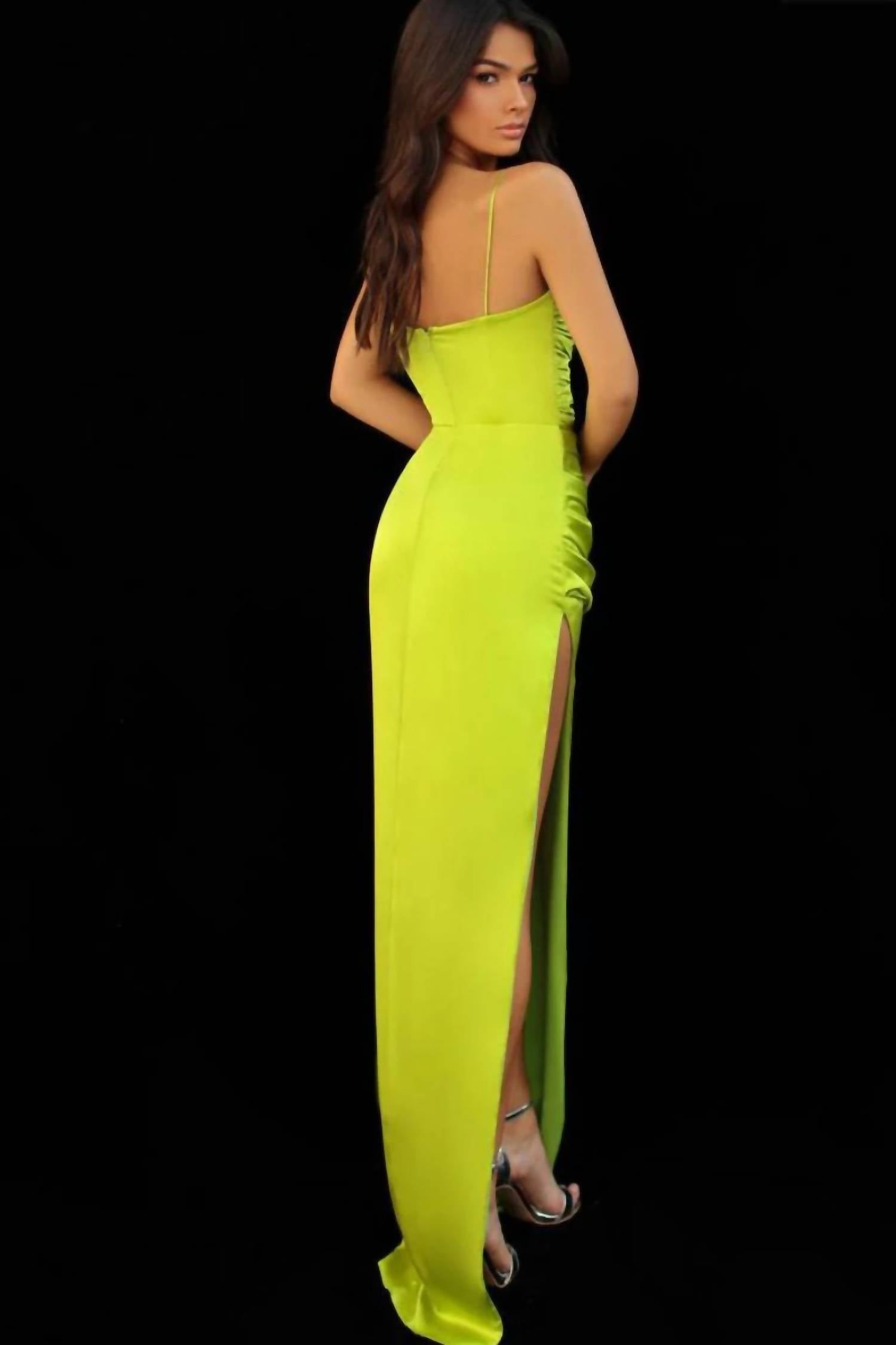 Tarik Ediz - Satin Evening Gown